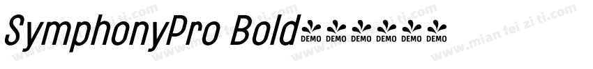 SymphonyPro Bold字体转换